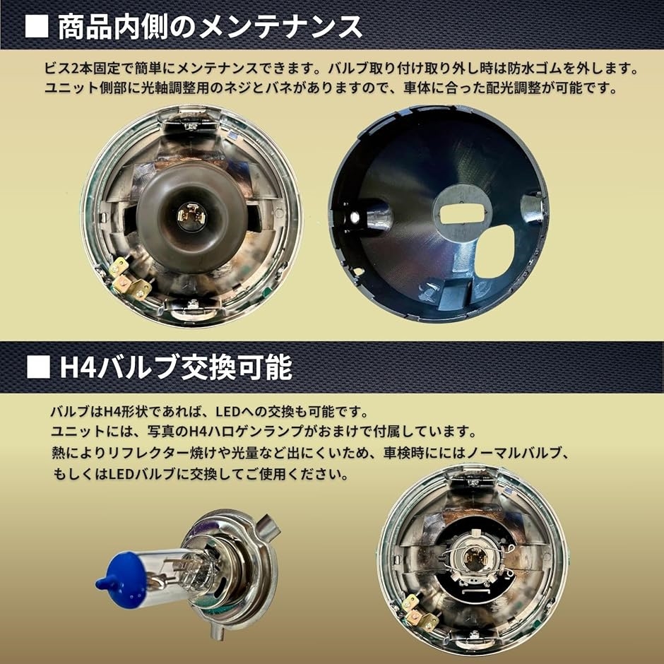 互換品】 汎用 バイク ヘッドライト h4 ハロゲン マルチリフレクター