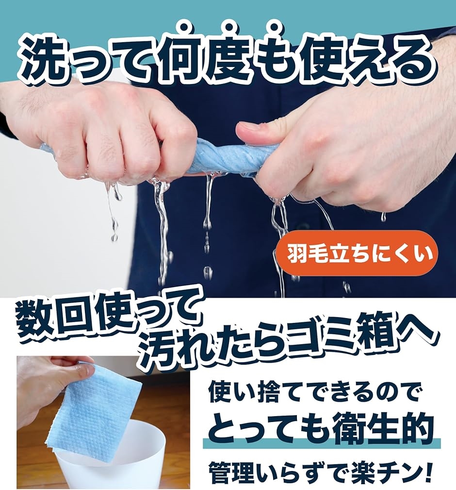 Daddy's Weekend 洗って使えるペーパータオル ウエス 不織布 カーケア