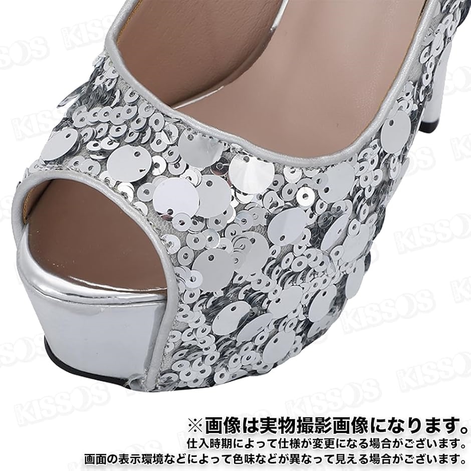 レディース ピンヒール ハイヒール オープントゥ キラキラ ビジュー