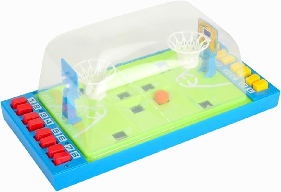 卓上 バスケットボールゲーム ボードゲーム おもちゃ 玩具 ミニチュア 子ども パーティー 対戦(ブルー)