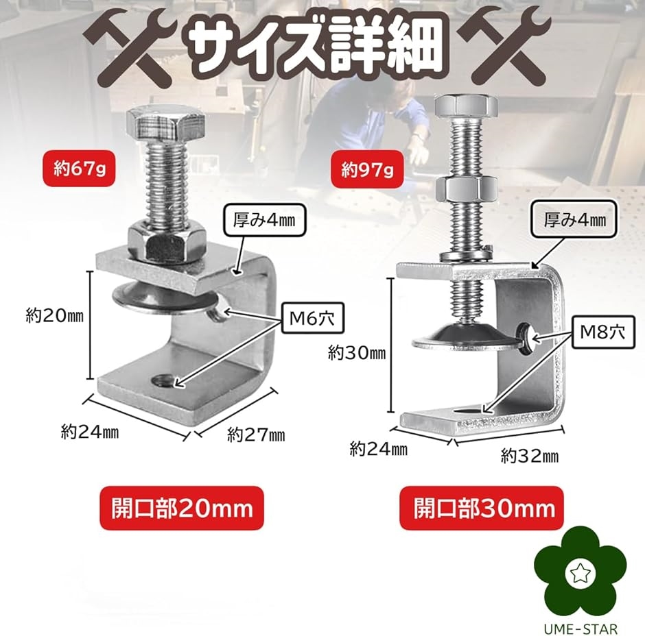 クランプ 工具 c型クランプ ミニクランプ cクランプ 小型 クランプ 工具 c型クランプ ミニクランプ cクランプ 小型