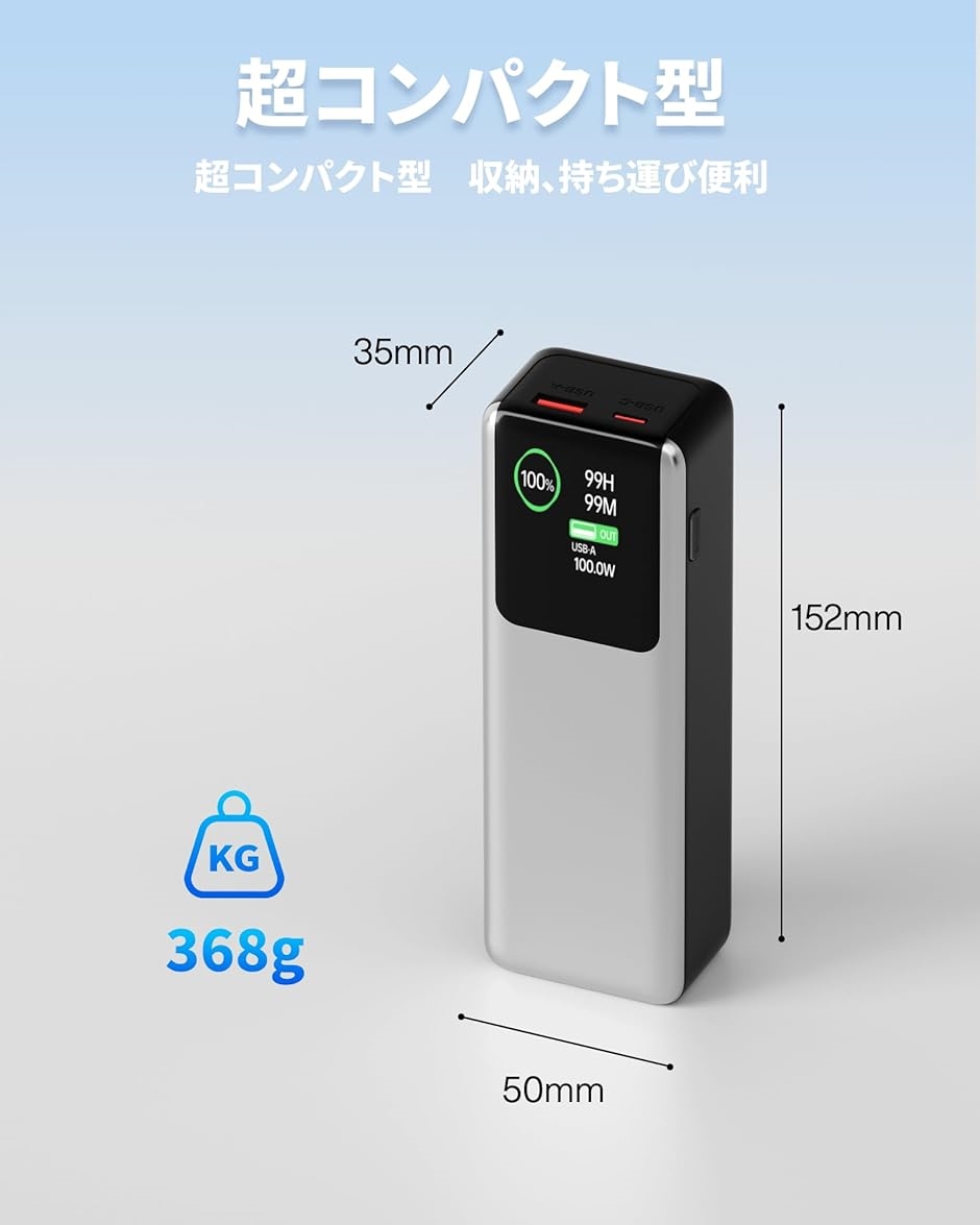 モバイルバッテリー 27000mAh 楽天市場】互換品27000mAh 大容量モバイルバッテリー 超充電力 PD100w