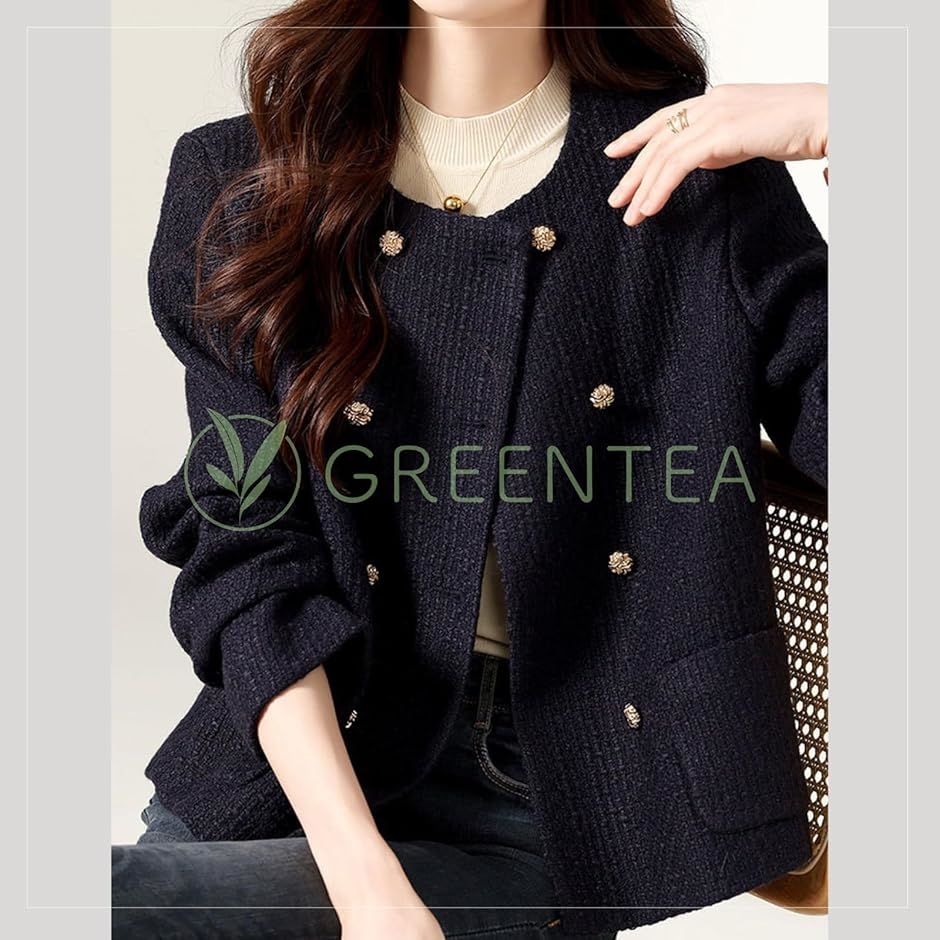 ノーカラージャケット アウター フォーマル ボレロ レディース(ネイビー,  M) | ブランド登録なし | 03