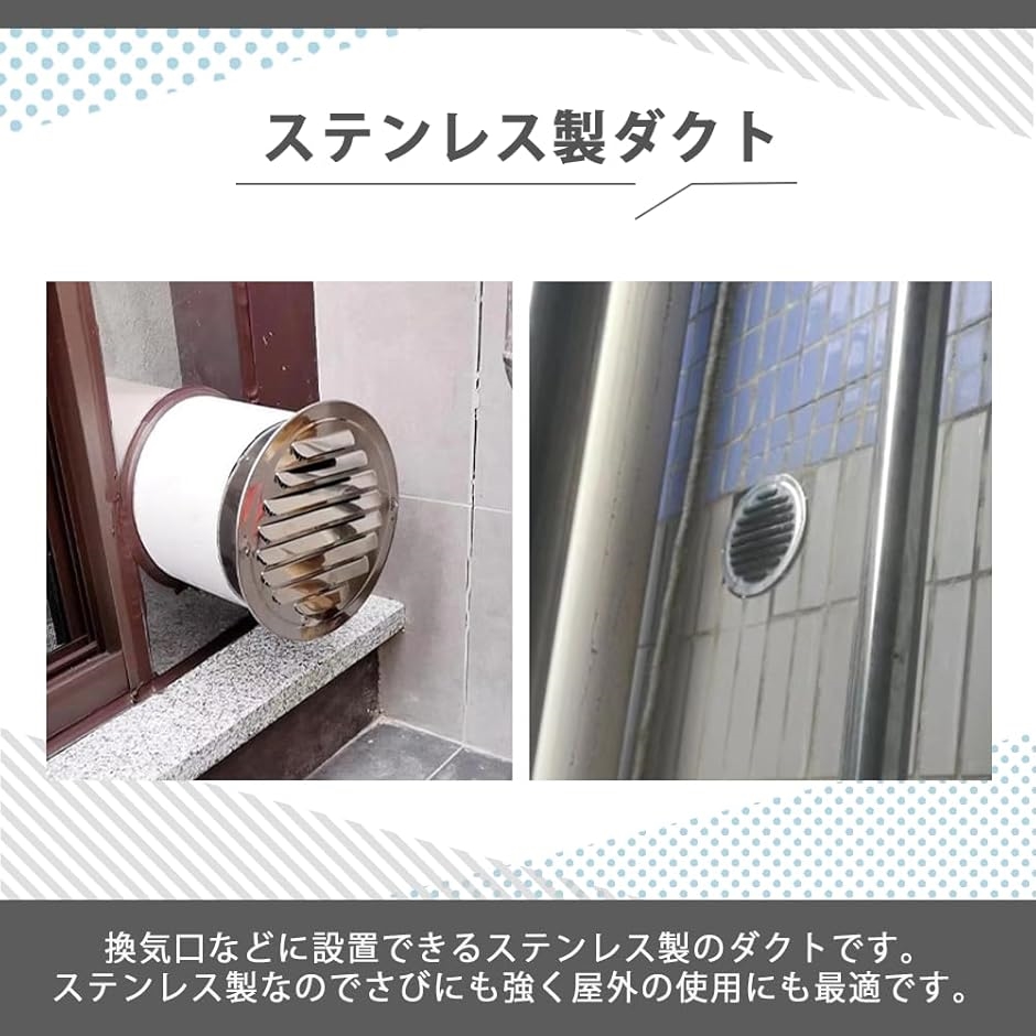 ダクト 通気口 換気口 ステンレス製 丸型 屋内換気口 配管部品用 防虫