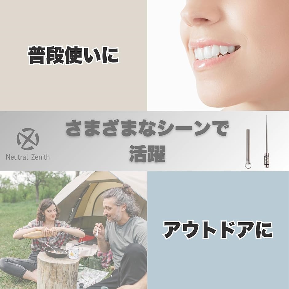 つまようじ 爪楊枝 チタン製 携帯用 軽量 防水 フルーツピック