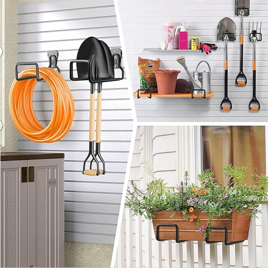 置物ホース ホース掛け 工具 壁掛け収納 吊り下げ金具 ガレージ用 自転車壁掛け