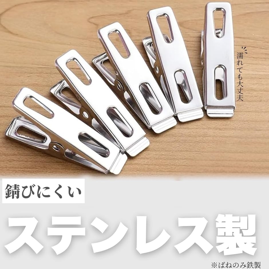 洗濯バサミ 60個セット ステンレス 小型 ミニ 洗濯ばさみ