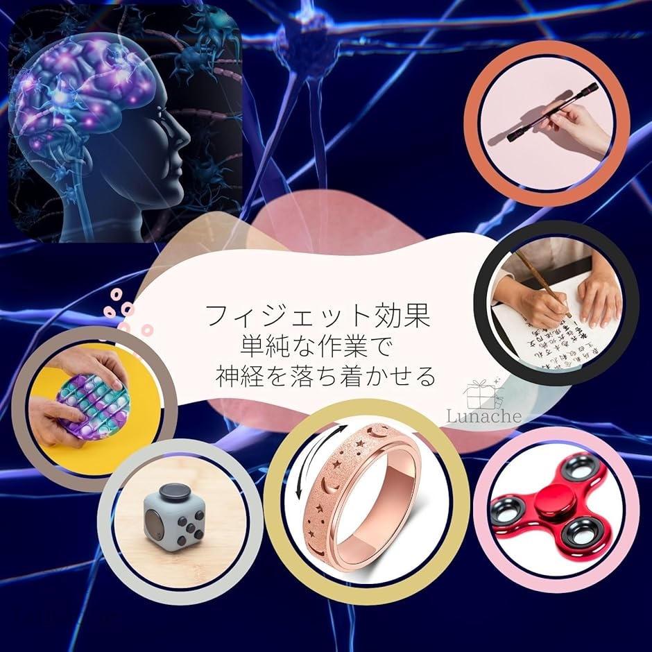 リング フィジェットリング ステンレス 指輪 ...の詳細画像5