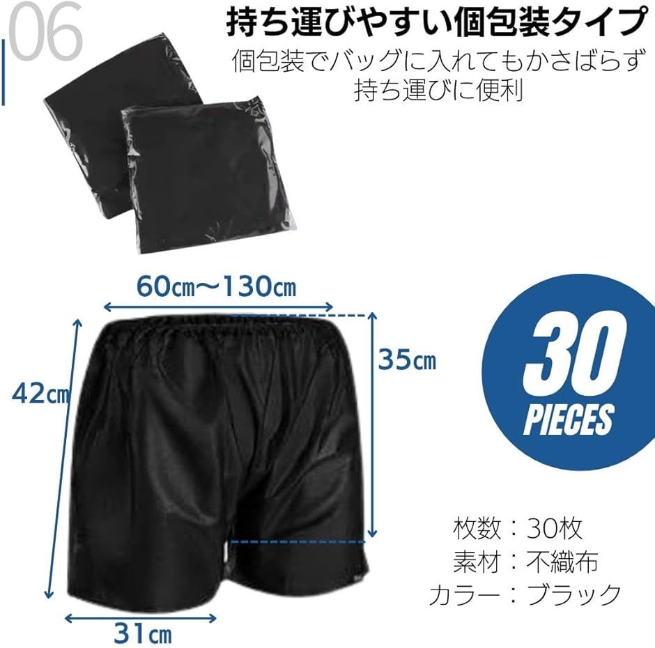 紙パンツ 使い捨て 男性 女性用 ペーパーショーツ トランクス エステ