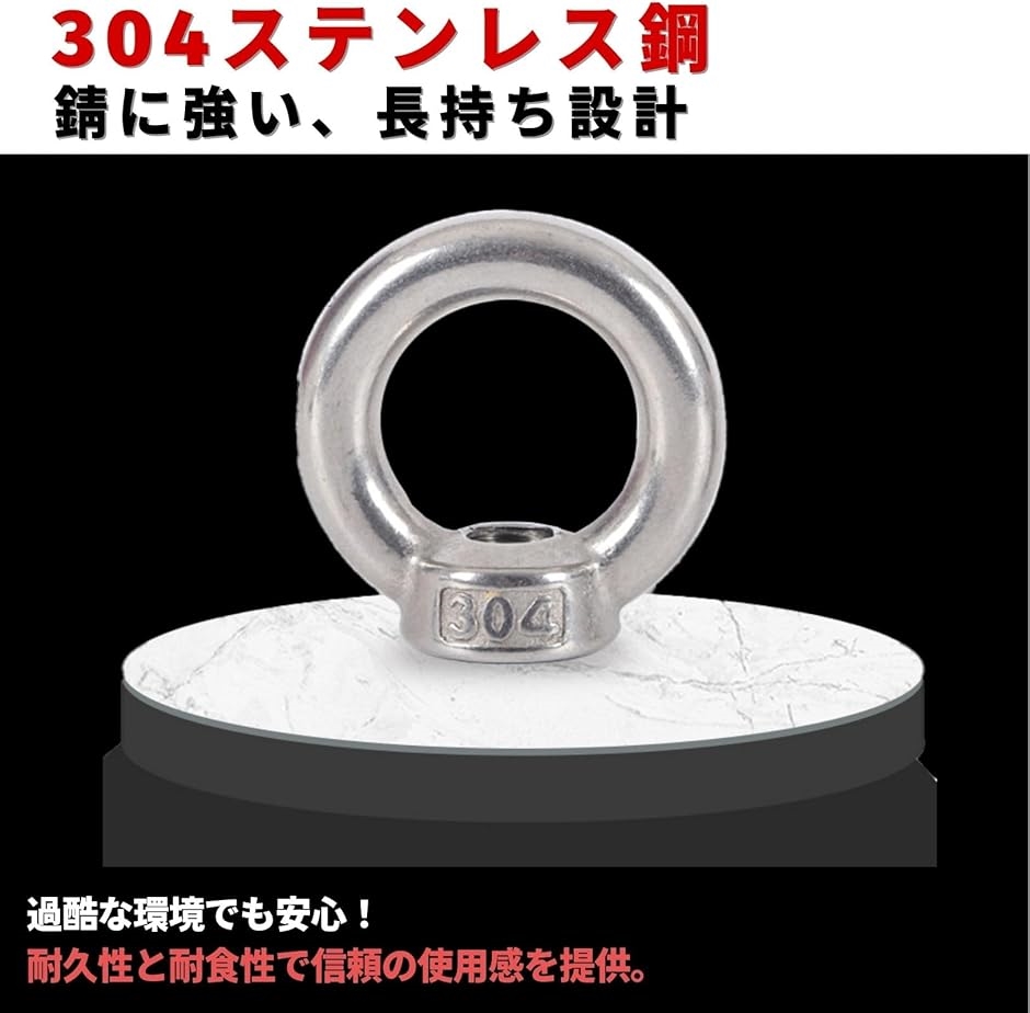 アイナット アイボルト ステンレス 吊り下げ 固定 補強 補助 金具(M10