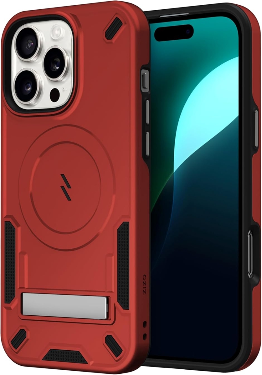 iPhone 16 Pro Max用 MagSafe対応 iPhone 16 Pro Max 6.9インチ MagSafe 対応 (レッド / ブラック, Max