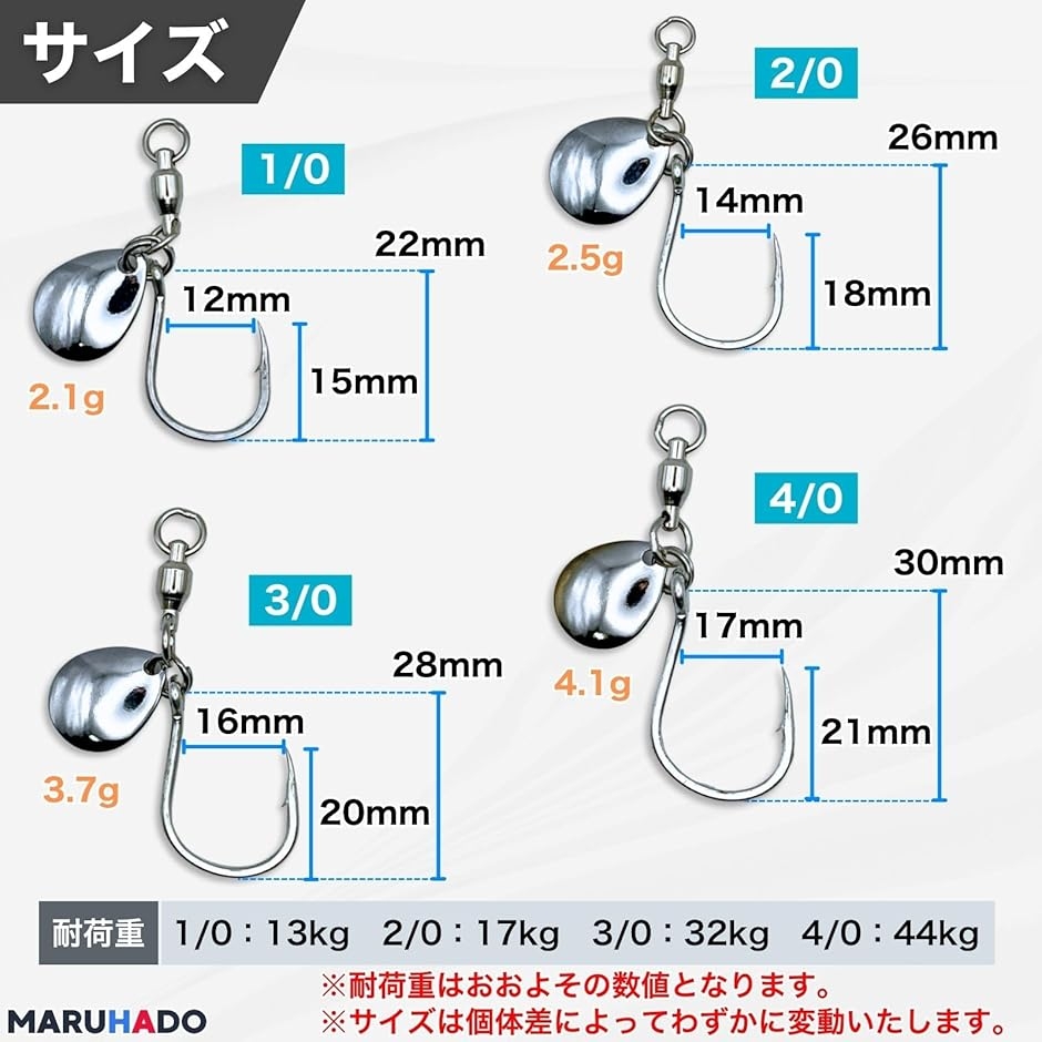 コロラドブレード ブレードジギング用 フック スイベル付き サワラ