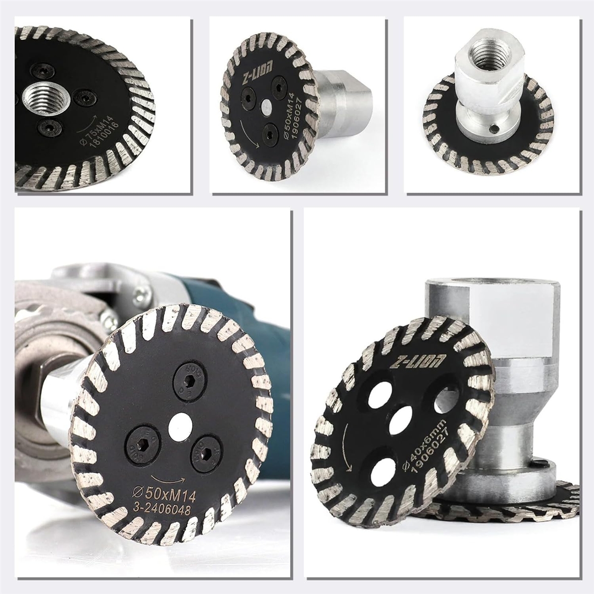 ダイヤモンドカッター　セット販売 ODSｰ180 切断 ダイヤモンド ダイヤモンドカッター セグメント 180mm