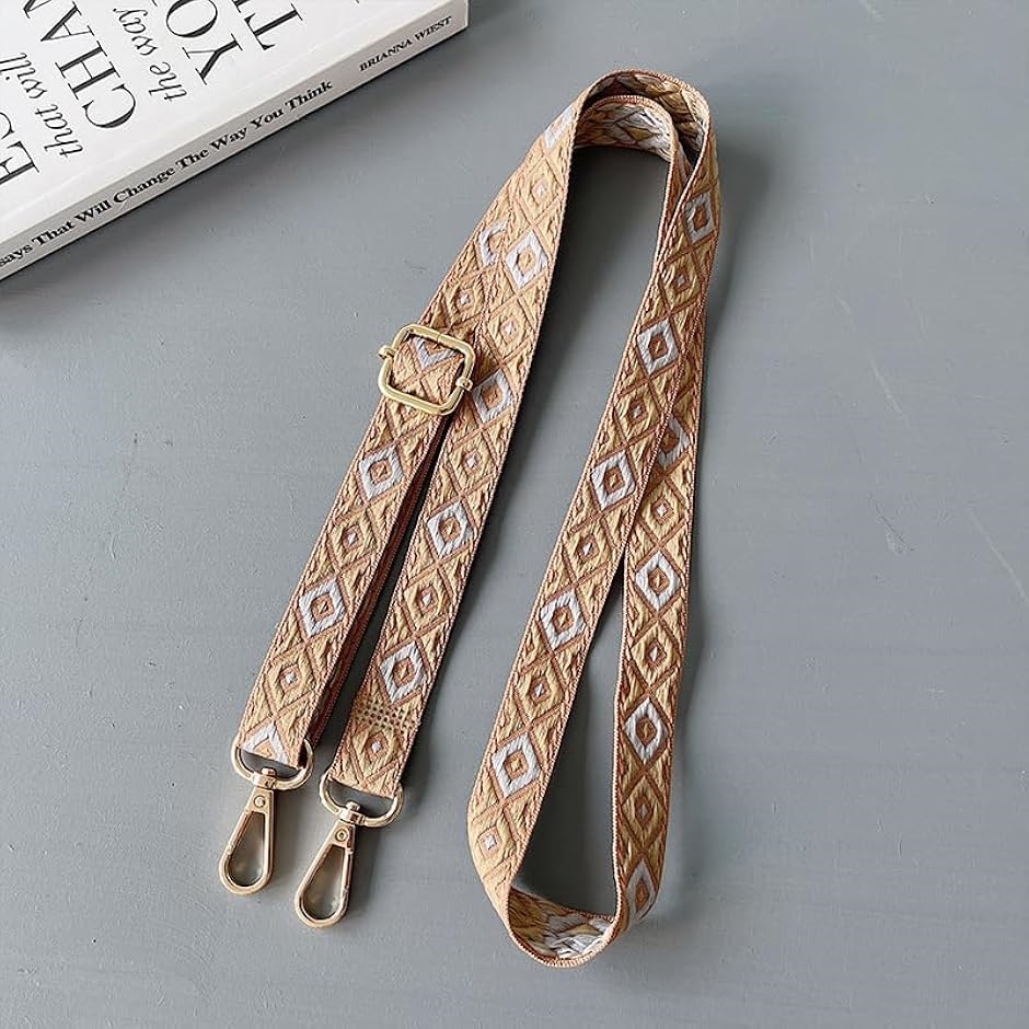 刺繍リボン ショルダーストラップ スマホ サコッシュ ショルダーベルト