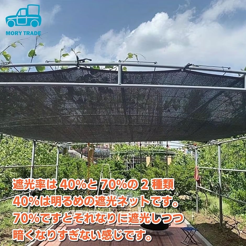morytrade 遮光ネット 寒冷紗 シェード 農業用 園芸 ハトメ付き 