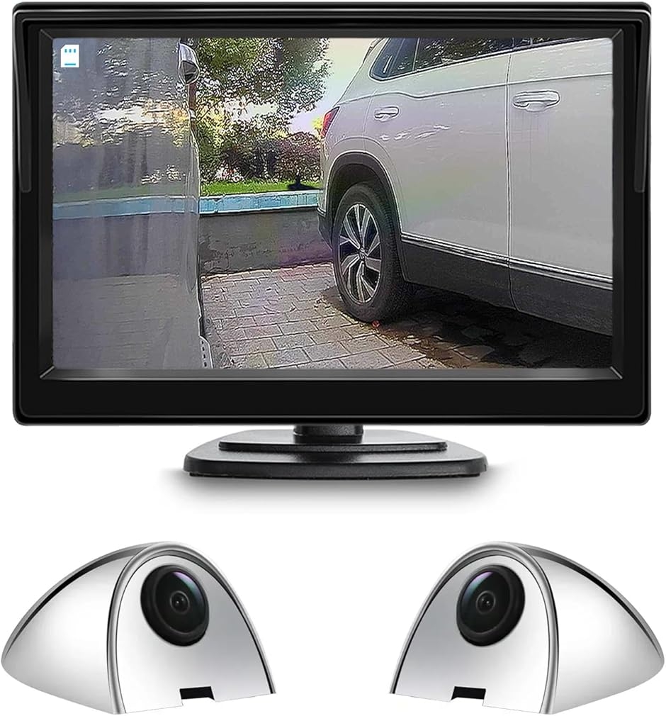 5インチモニター 2個サイドカメラセット AHD1080P IPS液晶モニター