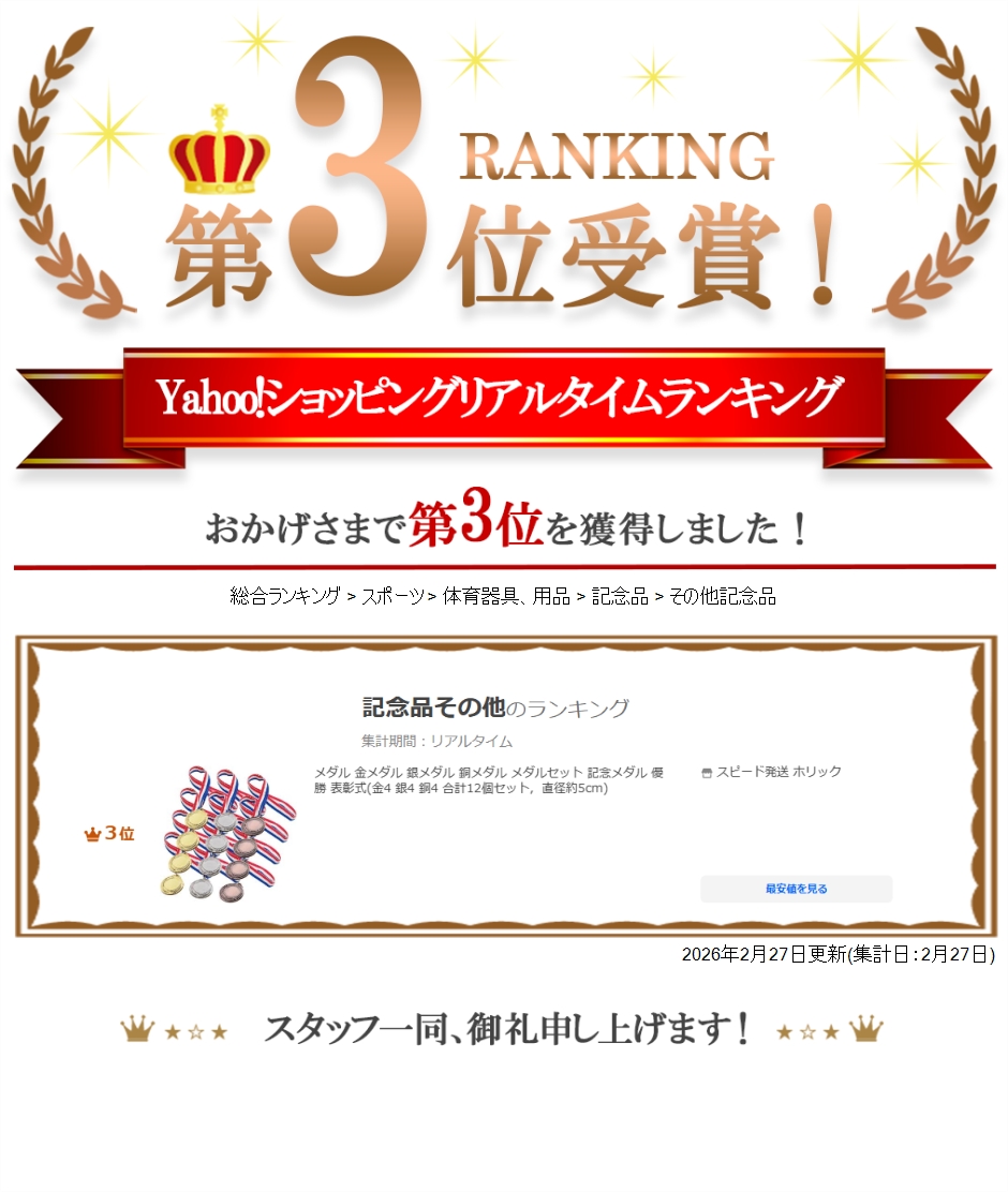メダル 金メダル 銀メダル 銅メダル メダルセット 記念メダル 優勝