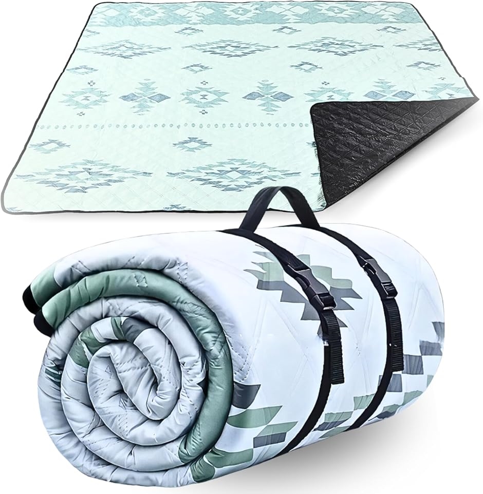 プロトレーナー推奨 レジャー シート 厚手 大判 200x200 ピクニックシート 防水 防災(ライトグリーン,  200x200大判)