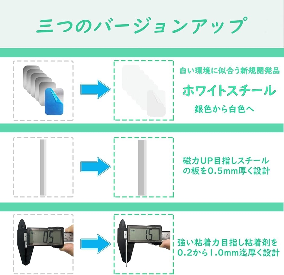 スチールプレート 白 マグネット用 マグネット...の詳細画像4