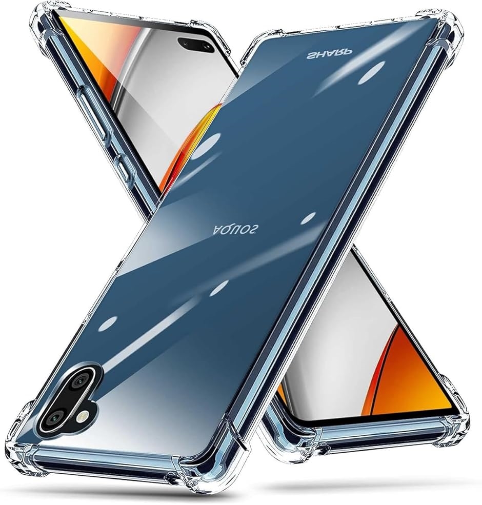 全面保護AQUOS R2用のケース SH-03K SHV42 706SH用の保護カバー 薄型 TPU材質 耐衝撃 MDM(OQW-HY-532 ...