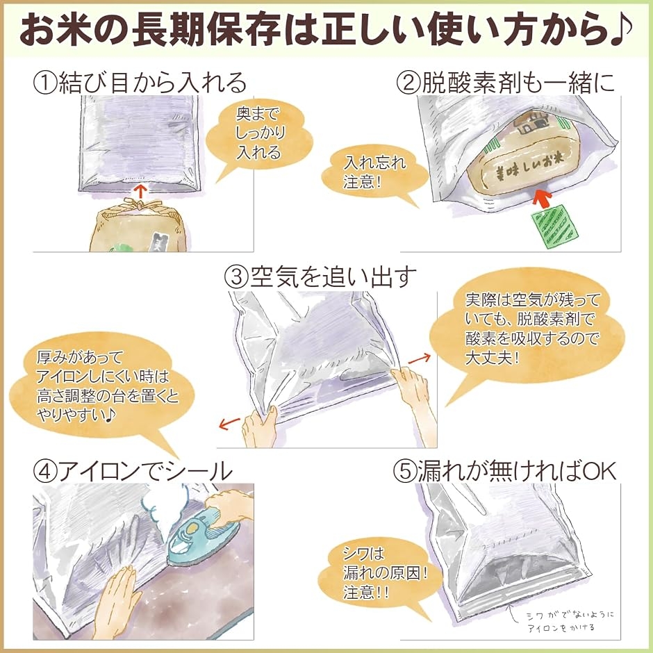 米 保存袋 米袋 30kg用 長期保存 食品保...の詳細画像4