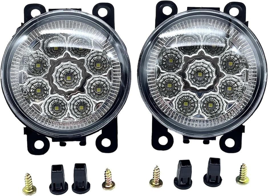 汎用 LED フォグランプ ユニット 車 ハスラー ジムニーシエラ
