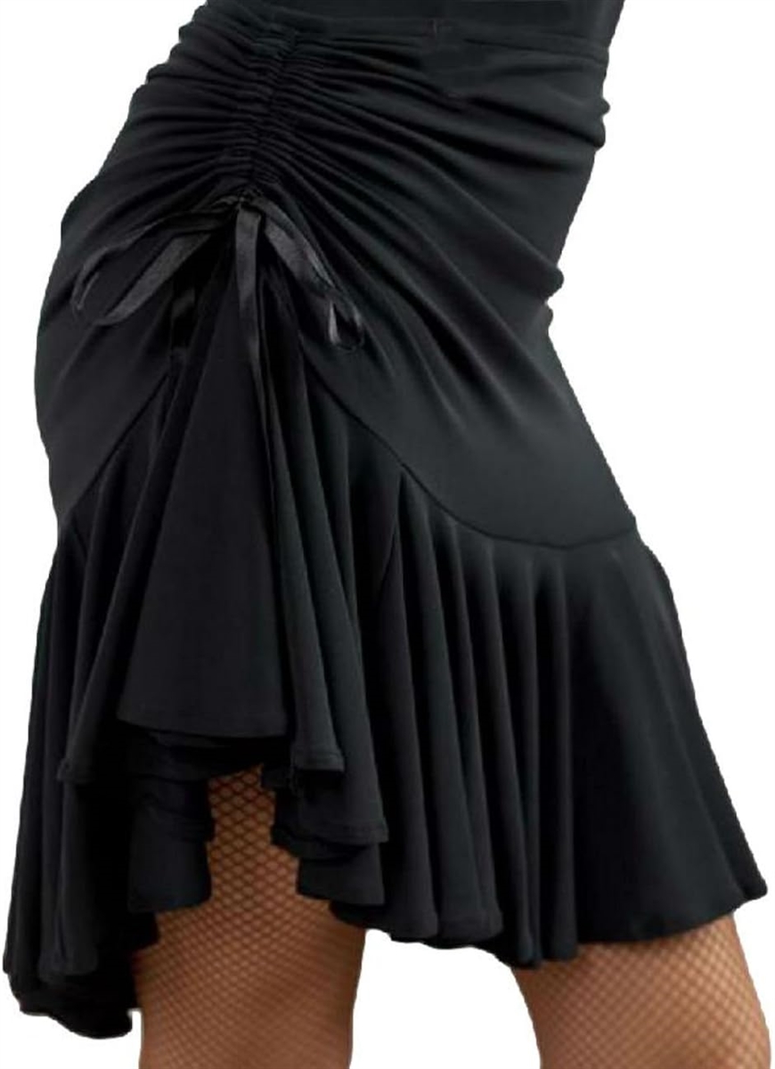 社交ダンス ラテン スカート ブラック系 レッスン ストレッチ 黒