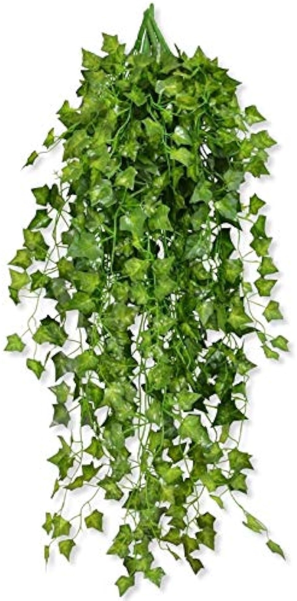 観葉植物 壁掛け インテリア アンティーク 雑貨 造花 人工 フェイク グリーン 緑 吊り( 5本)