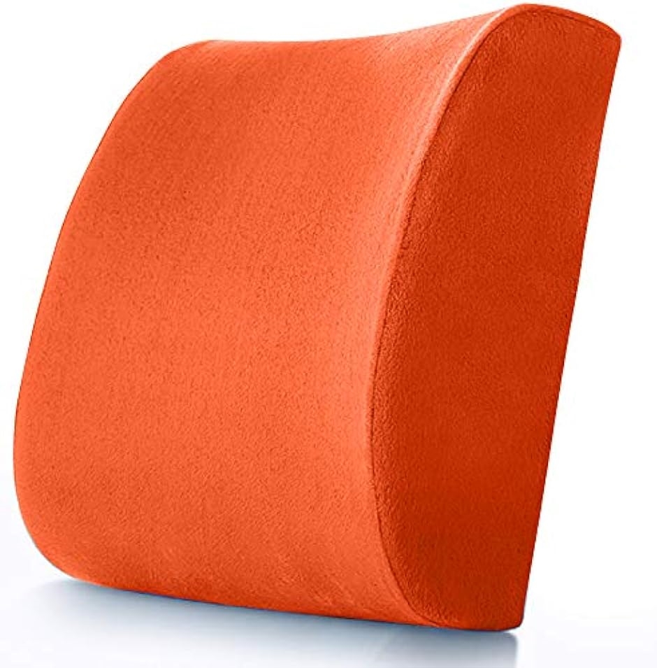 低反発 ランバーサポートクッション 腰まくら 腰枕 腰の痛み 対策 ランバーサポート旅行枕( オレンジ)｜horikku