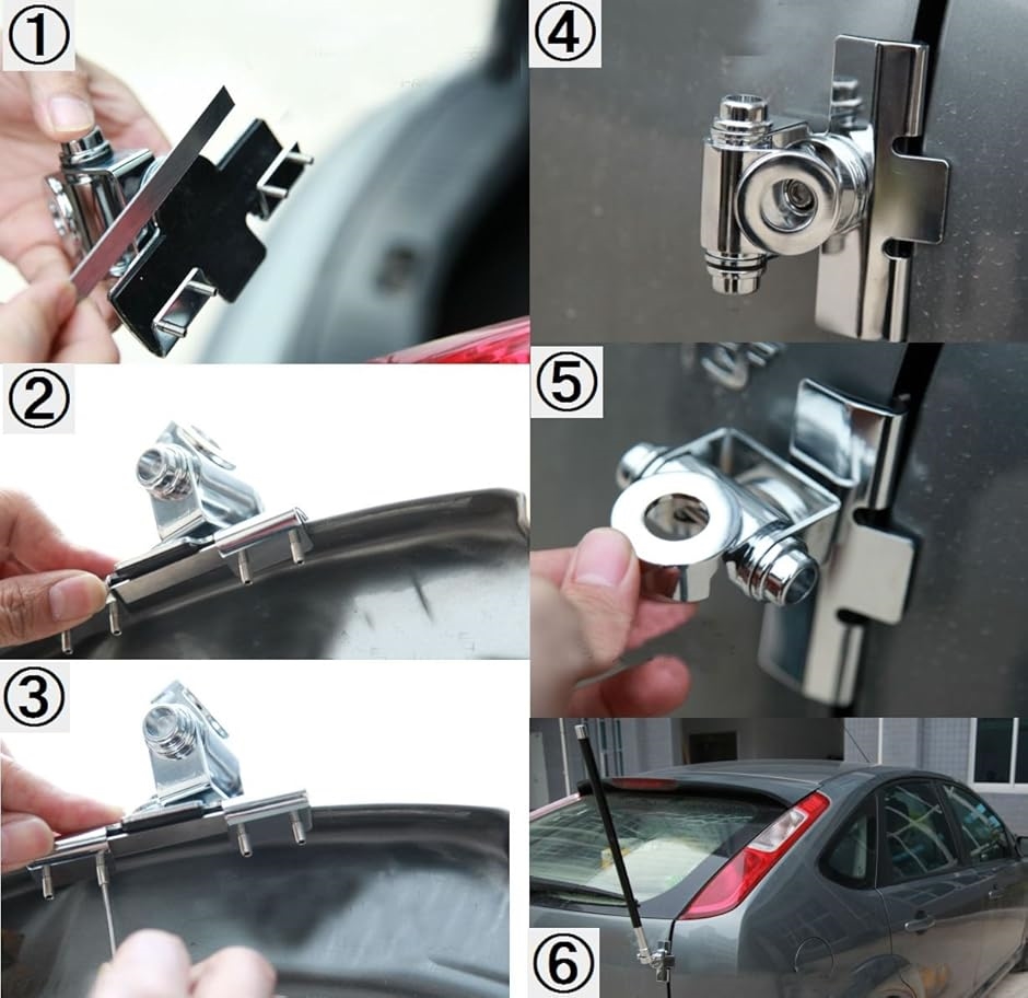 モービル アンテナ 基台 同軸 ケーブル 5m セット トランク