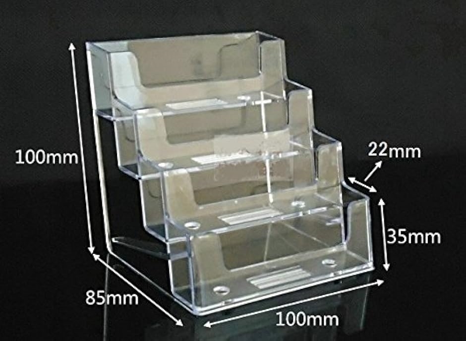 名刺スタンド 名刺立て カード立て アクリル オフィス 受付 店舗 展示会(1列4段) :2BFOTCKJ7S:スピード発送 ホリック - 通販 -  Yahoo!ショッピング