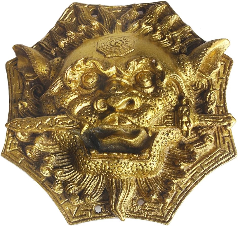 銅器 獅子頭印章 鎮宅 辟邪 開運 風水 招財 置物 工芸品 装飾品 工芸品 八角獅子の頭 睚眦 銅製 風水グッズ 開業のギフト 招財護符