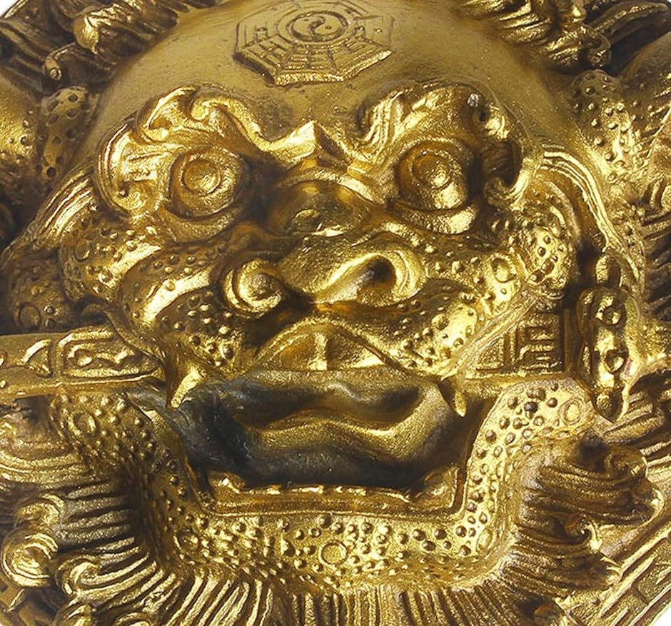 銅器 獅子頭印章 鎮宅 辟邪 開運 風水 招財 置物 工芸品 装飾品 工芸品 八角獅子の頭 睚眦 銅製 風水グッズ 開業のギフト 招財護符