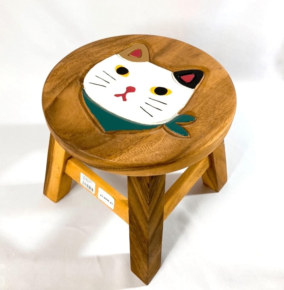 ロータイプ 木製 かわいい 低め 小さい ウッドスツール ミニスツール 丸( Small)