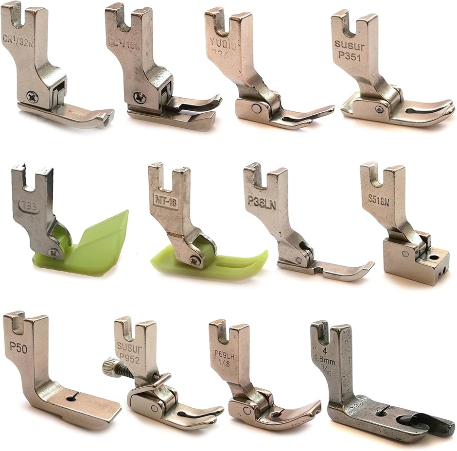 工業用 職業用 ミシン アタッチメント 12点 セット : スピード発送