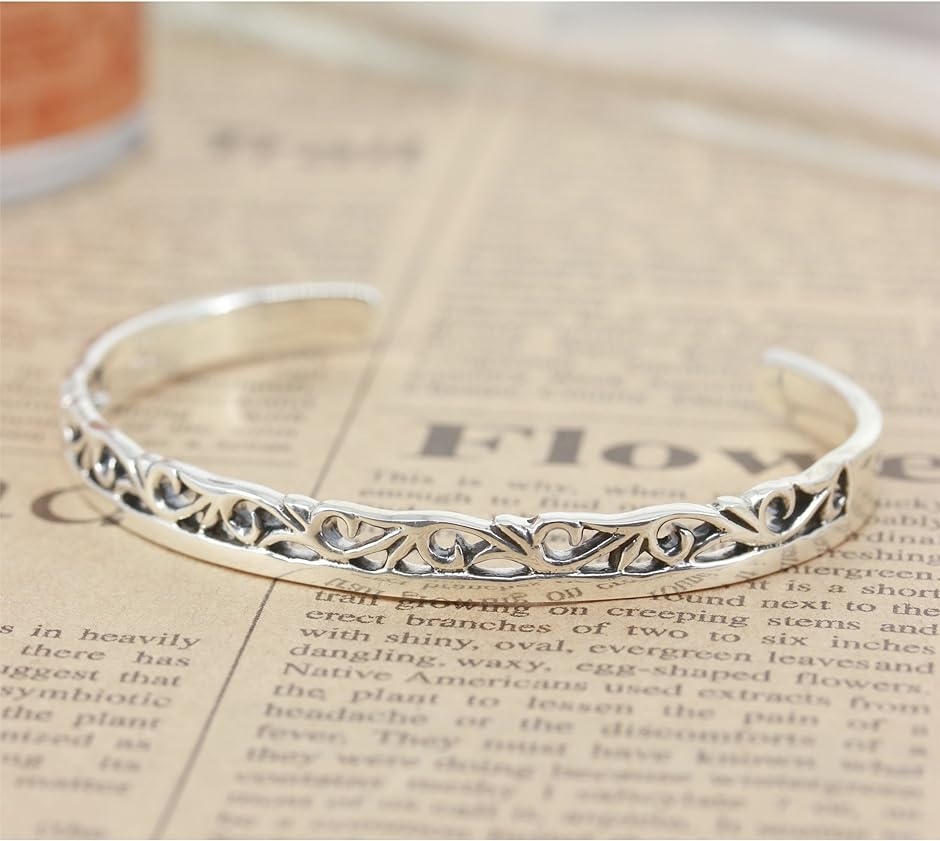 SAAD silver925 フローラル　バングル SAAD silver925 フローラル バングル 中古・古着通販】SAAD (サード