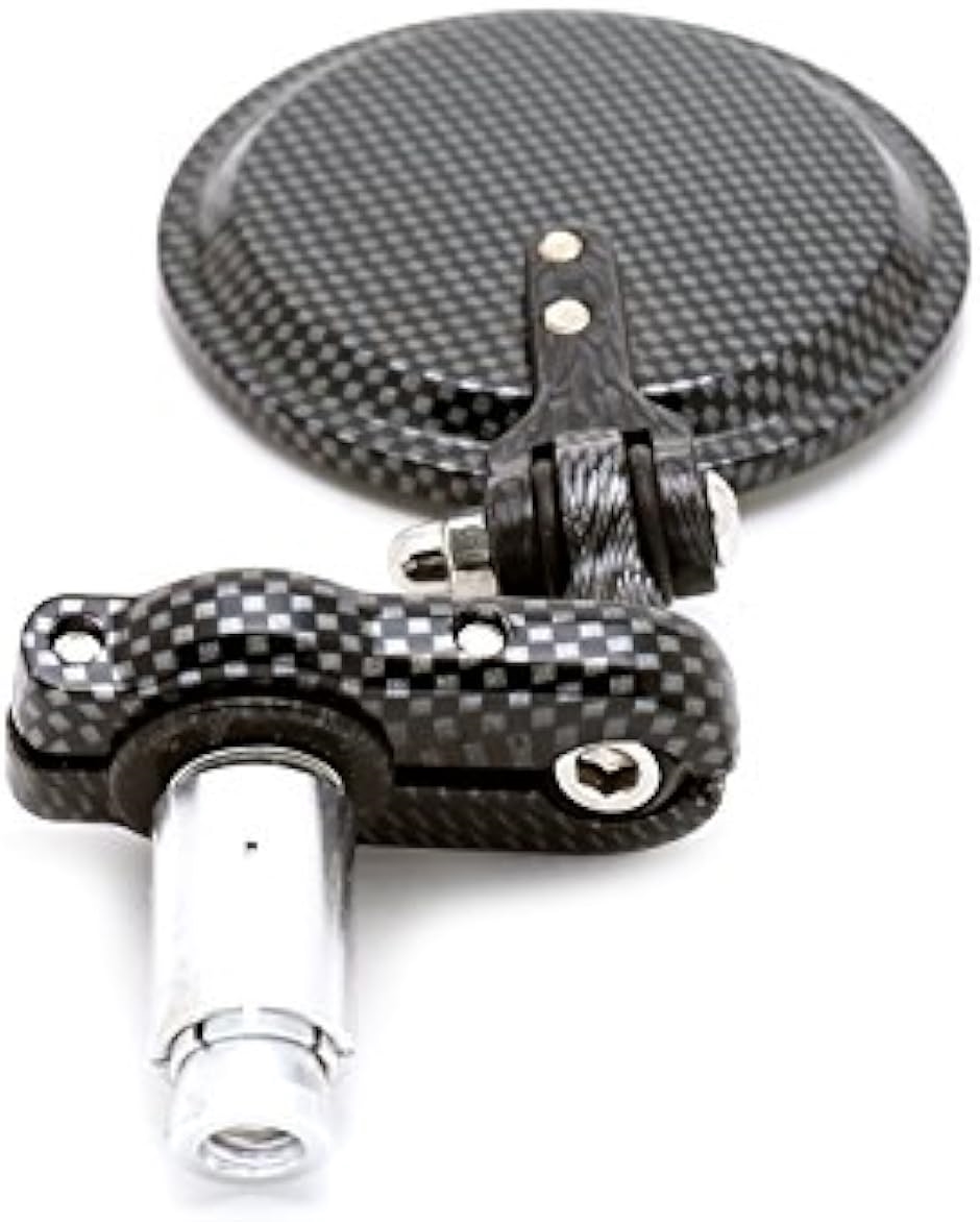 互換品】nakira バイク バーエンド ミラー 左右セット 22.2mm 汎用