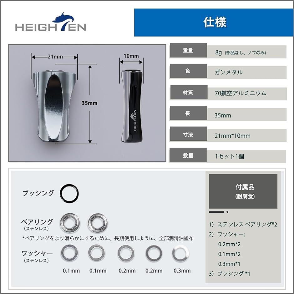 21mm リール ハンドル ノブ シマノ ダイワ 通用 Daiwa Type S Shimano