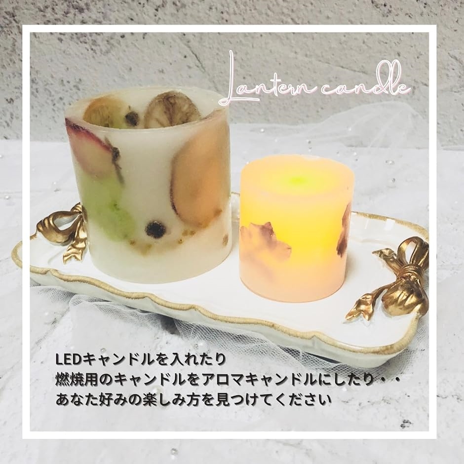 ボタニカル キャンドル ランタン モールド 中空タイプ ソフト