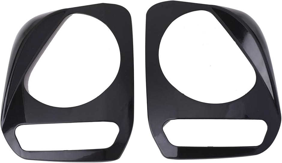 スズキ ジムニー JB23 ヘッドライト カバー 黒 ブラック 左右セット 