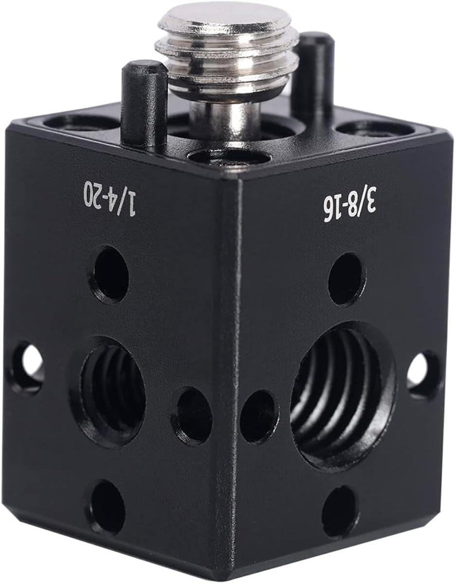 1/4 ''-20 と 3/8 ''-16 ネジ穴延長ブラケット Arri 位置決めネジ付き