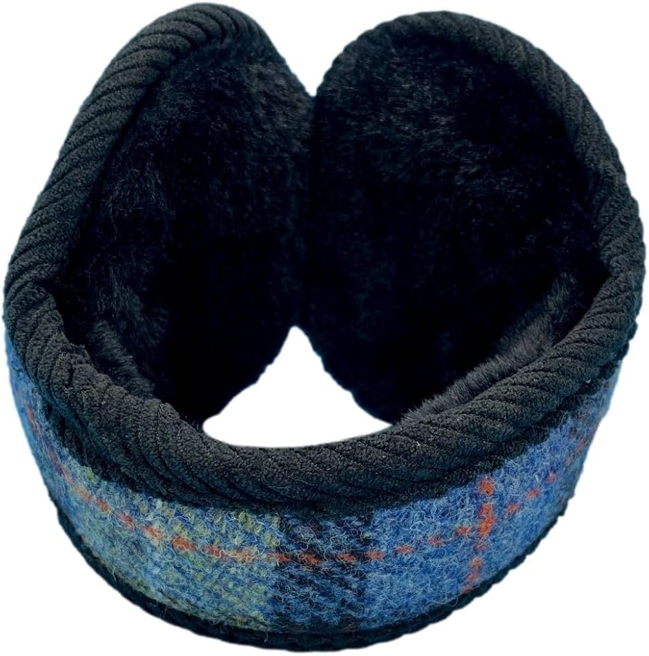 ハリスツイード HARRIS Tweed イヤーマフ(ブルーベージュチェック