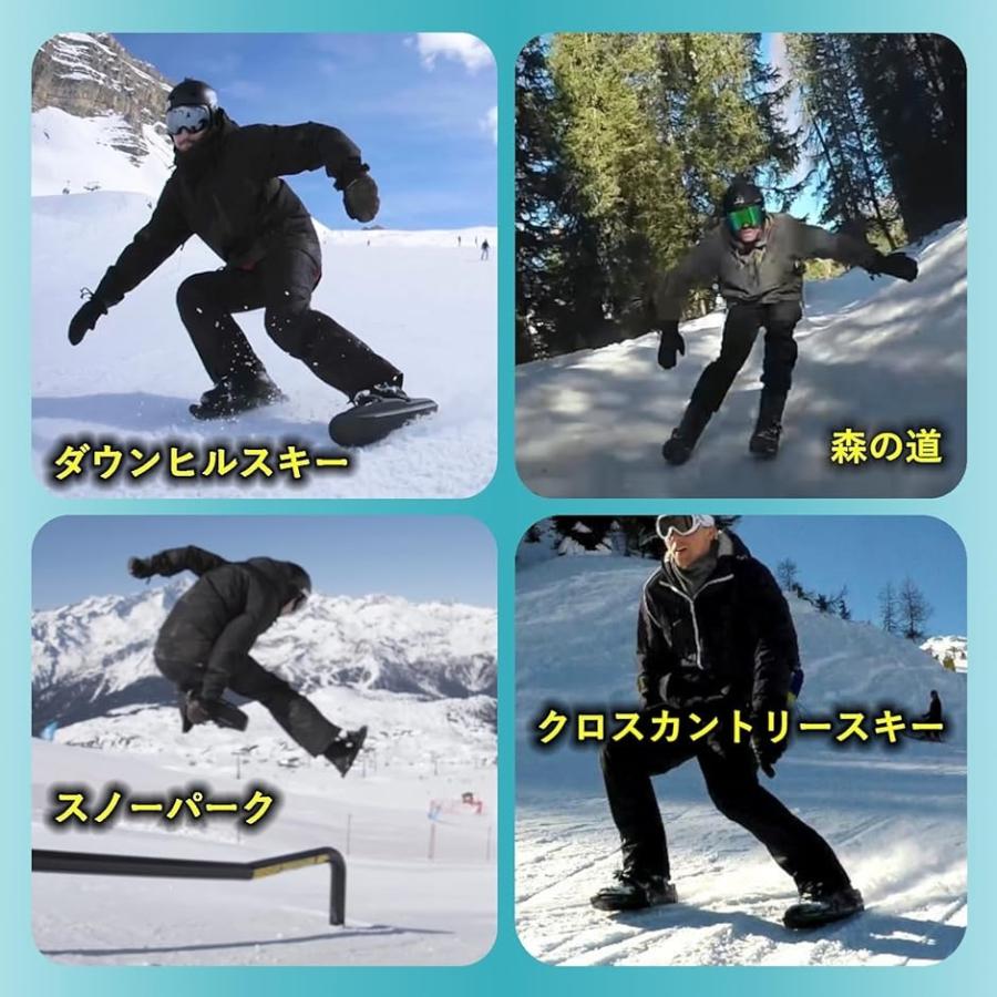 ミニスキー 大人用 スキー板 ショート ショートスキー スノー板( ブラック)｜horikku｜03