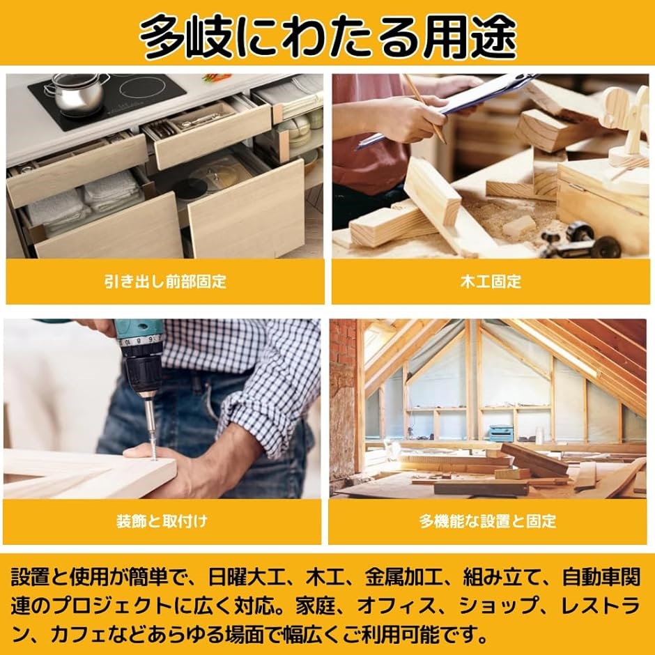 ブラケットクランプ C型 コの字 引き出し 取付 デスククランプ