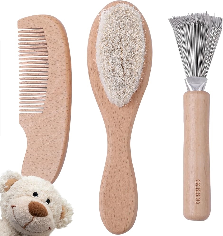 人形用人毛毛束3セット ぬいぐるみ専用 ブラシセット 3種 毛玉除去 毛並み 起毛 : スピード