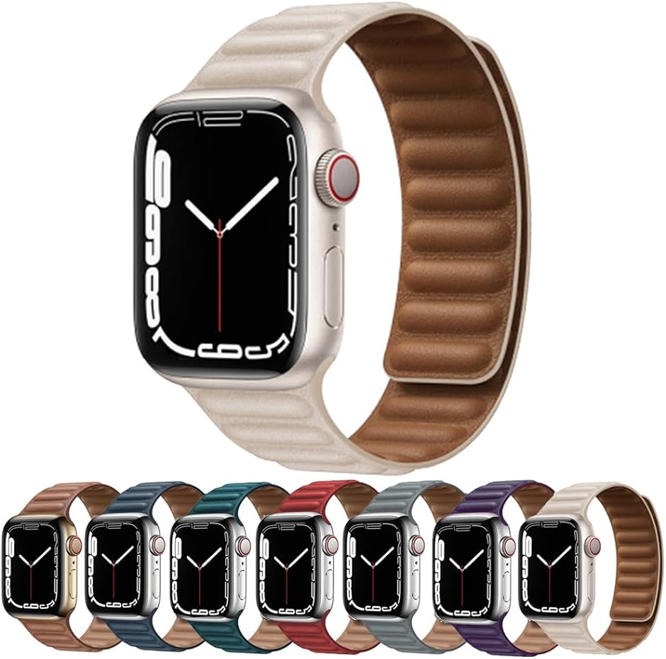 Apple Watch アップルウォッチ レザーバンド 49mm 45mm 44mm