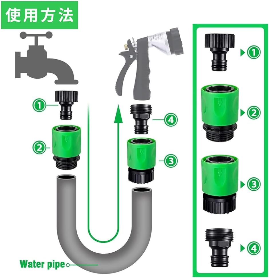 散水ホース ジョイント コネクター 蛇口 ヘッド アダプター 3/4 オスメス ワンタッチ : 2bj1h9tj2p : スピード発送 ホリック -  通販 - Yahoo!ショッピング