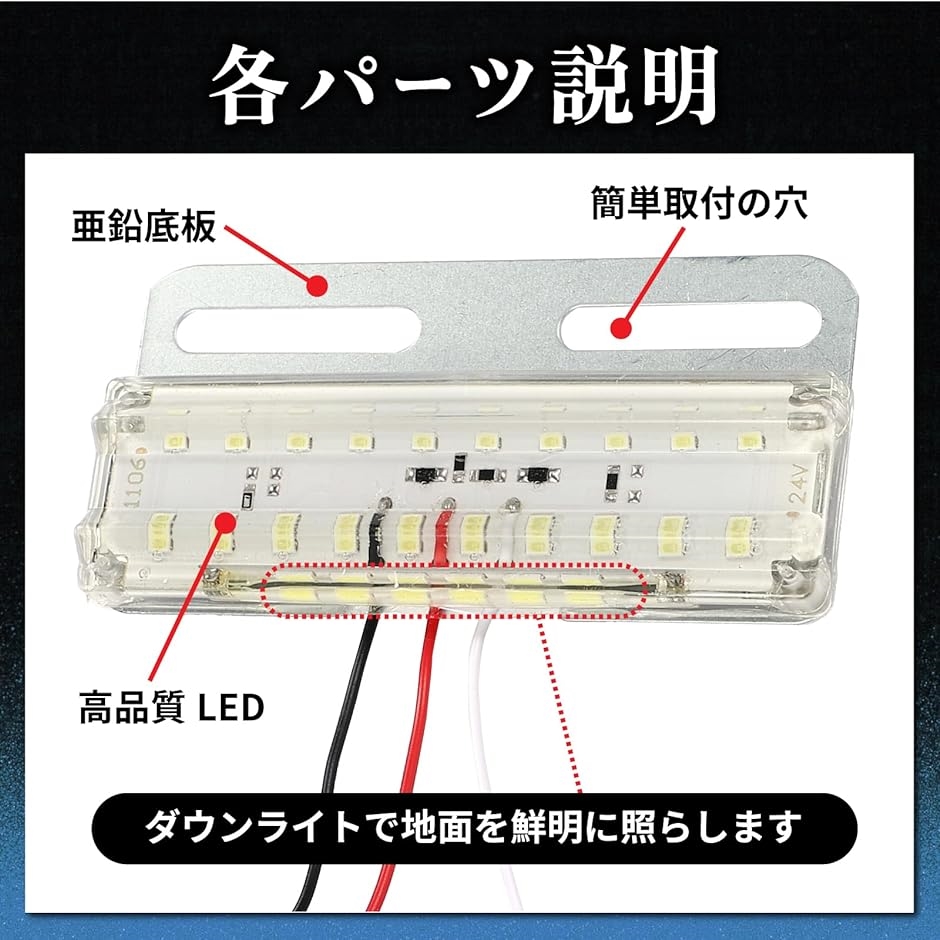 サイドマーカー ダウンライト 車幅 車側 26連 LED 高照度 角型 12V 防水 トラック トレーラー デコトラ 10個( ブルー) :  2bj1iti8jx : スピード発送 ホリック - 通販 - Yahoo!ショッピング