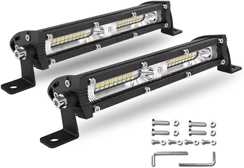 作業灯2個セット24v LED作業灯 12V / 24V 車 ワークライト バーライト 7インチ 60W x 2個