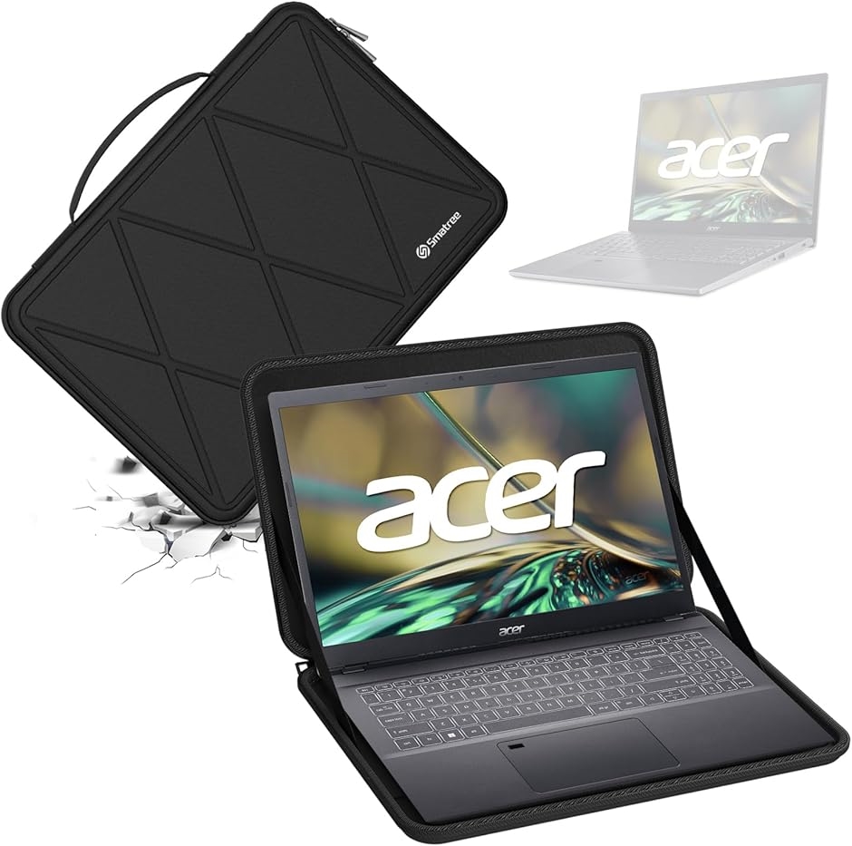 �y�݊��i�z �n�[�hEVA�ی�X���[�u�P�[�X 5 MDM(Black-For Acer 14�C���`,  For Acer 14�C���`(X8255))